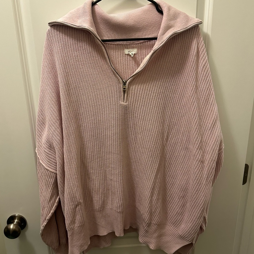 AE Beyond quarter zip in lilac